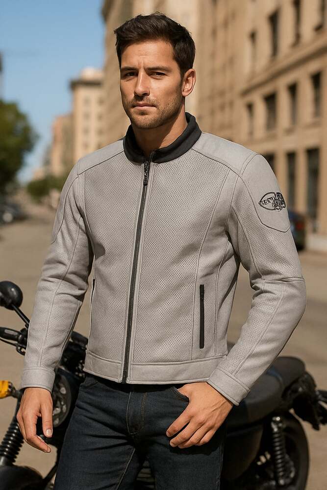 JOE ROCKET Motorcycle Men's Phoenix 5.0 Jacket Gray/White Medium Bike Gear